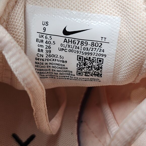 Nike Air Max 270 Running Shoes Womens Size 9 Guava Ice Pink Lime AH6789-802 - Picture 10 of 15